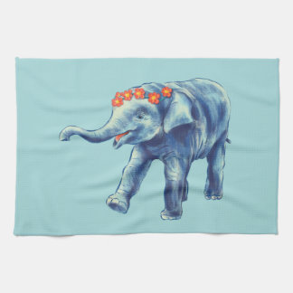 Cute Elephant African Savana Animal  Kitchen Towel