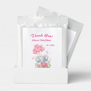 Cute Elephant and Balloon Baby Shower  Lemonade Drink Mix