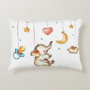Cute Elephant baby  Accent Pillow