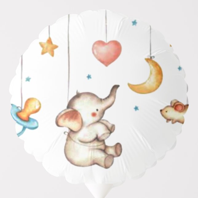 Cute Elephant baby Balloon (Front)