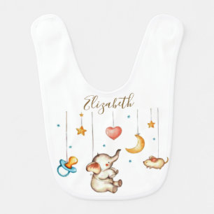 Cute Elephant baby  Bib