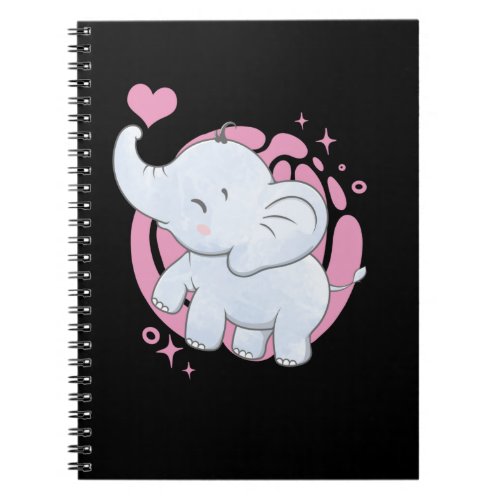 Cute Elephant Baby Elephant Lover Notebook