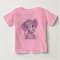 Cute elephant baby girl bodysuit