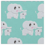 Cute Elephant Baby Nursery Decor Fabric