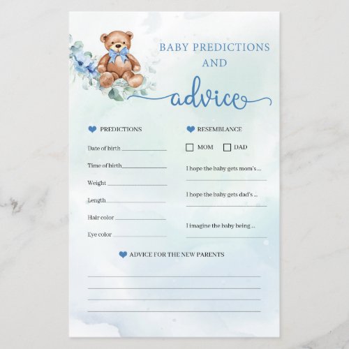 Cute elephant Baby Predictions and Advice game