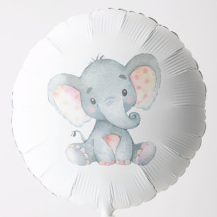 Cute Elephant Baby Shower Balloon