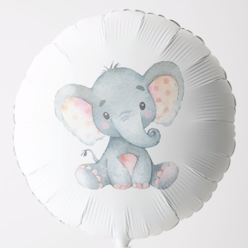 Cute Elephant Baby Shower Balloon