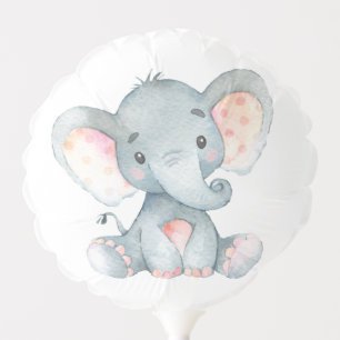 Cute Elephant Baby Shower Balloon