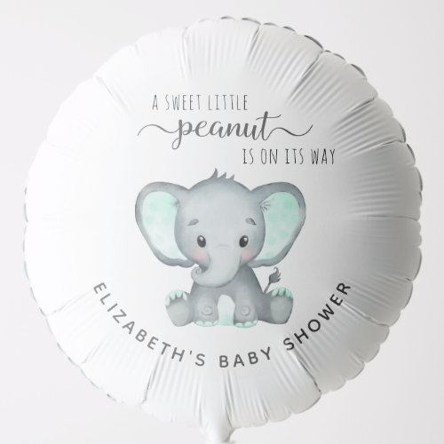 Cute Elephant Baby Shower Balloon
