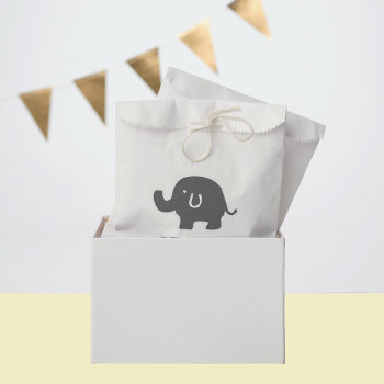 Cute Elephant Baby Shower Favor Bags by macdesigns1 at Zazzle