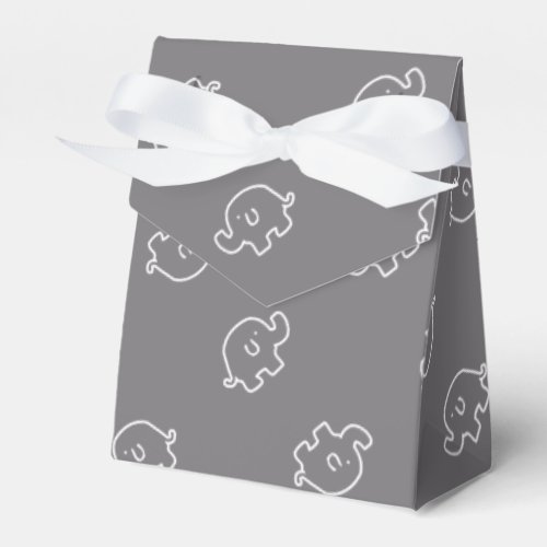 Cute Elephant Baby Shower Favor Boxes