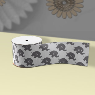 Cute Elephant Baby Shower Gift Ribbon
