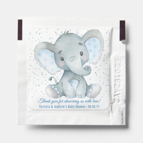 Cute Elephant Baby Shower Hand Sanitizer Packet