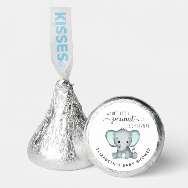 Cute Elephant Baby Shower Hershey®'s Kisses® (Front)
