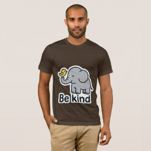 Cute elephant & bird sticker  T-Shirt