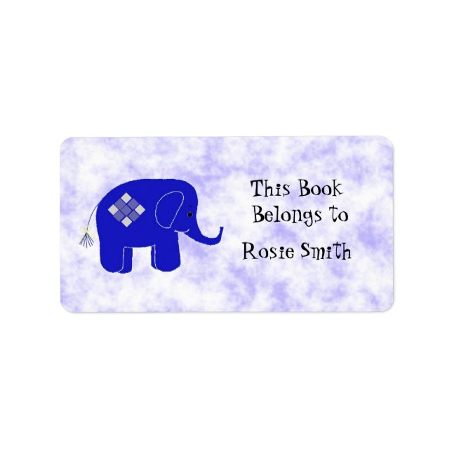Cute Elephant Bookplate (Front)