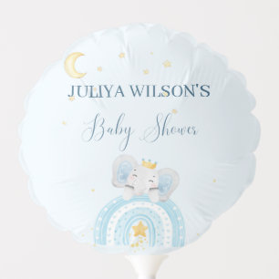Cute elephant boy baby shower  balloon