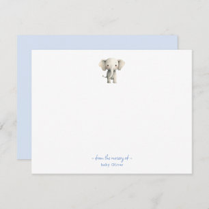 Cute Elephant Boy Baby shower Thank you