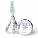 Cute Elephant Boy Balloons Baby Shower Thank You Hershey®'s Kisses®