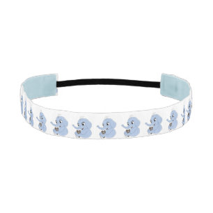 Cute elephant boy cartoon athletic headband