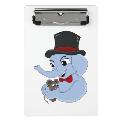 Cute elephant boy cartoon mini clipboard