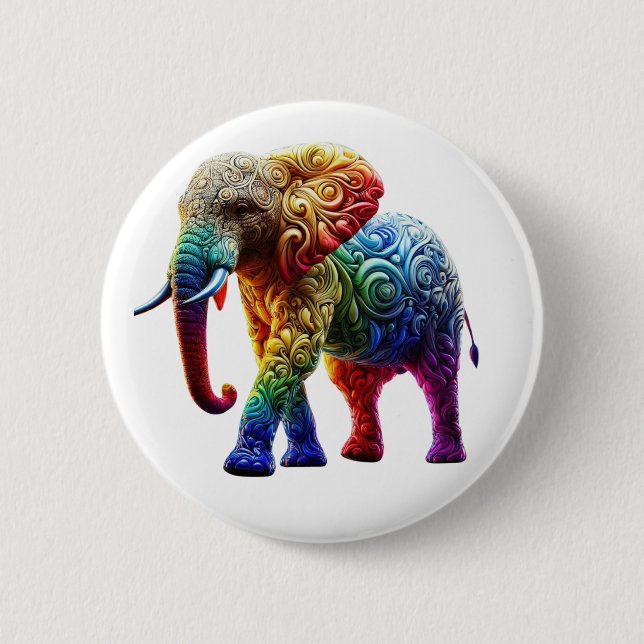 Cute Elephant Button (Front)