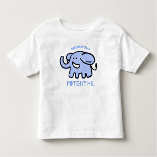 Cute Elephant Cartoon Toddler T-shirt
