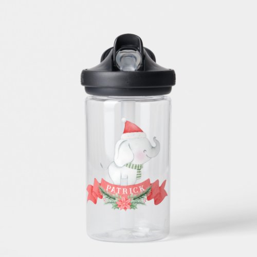 Cute Elephant  Christmas  Water Bottle