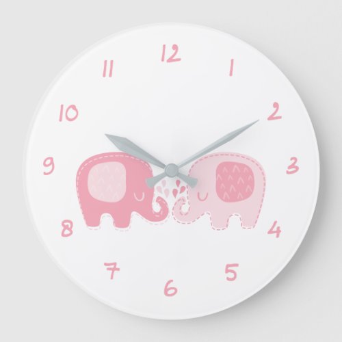 Cute Elephant Clock for Kids Room