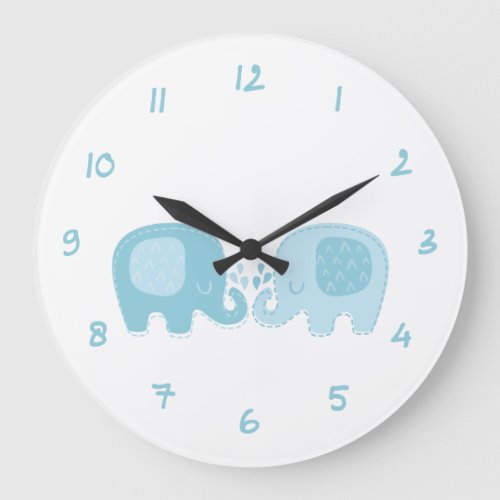 Cute Elephant Clock for Kids Room