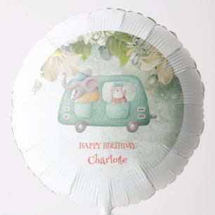 Cute Elephant dog Safari jungle Birthday party Balloon