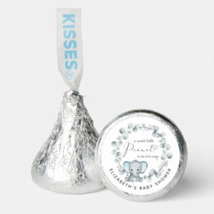 Cute Elephant Eucalyptus Baby Boy Shower Hershey®'s Kisses®