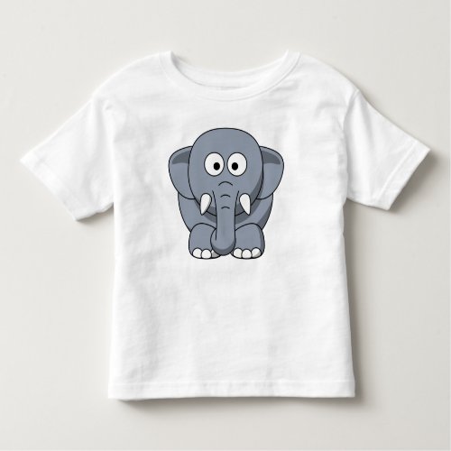 Cute elephant full toddler t_shirt