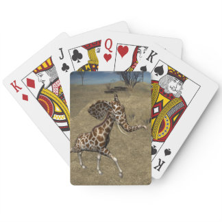 Cute Elephant Giraffes Poker Cards