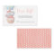 Cute Elephant Girl Baby Shower Diaper Raffle Card