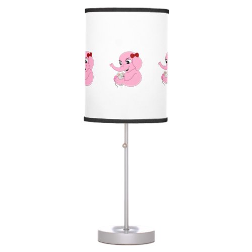 Cute elephant girl cartoon ceiling lamp
