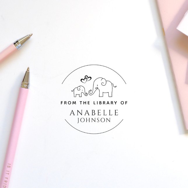 Cute Elephant Heart Custom From The Library Of Rubber Stamp (Creator Uploaded)