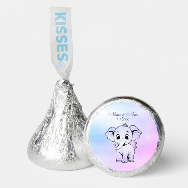 Cute Elephant Hershey®'s Kisses® (Front)