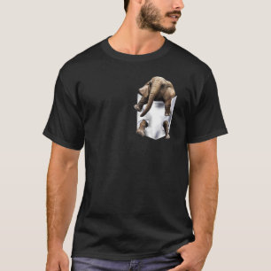 Cute Elephant In Pocket S For Beloved T-Shirt