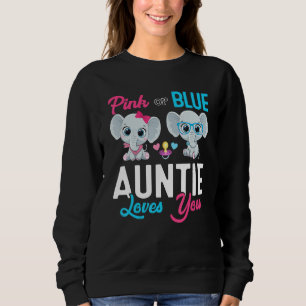 Cute Elephant Keeper Of The Gender Auntie Loves Yo Sweatshirt