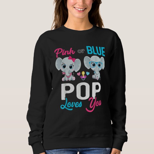 Cute Elephant Keeper Of The Gender Pop Loves You R Sweatshirt (Front)
