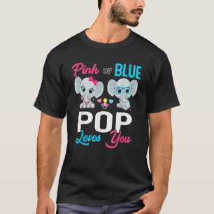 Cute Elephant Keeper Of The Gender Pop Loves You R T-Shirt