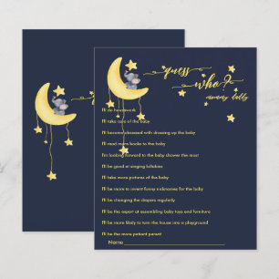 Cute Elephant & Little Butterfly Baby Shower Game