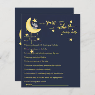 Cute Elephant & Little Butterfly Baby Shower Game