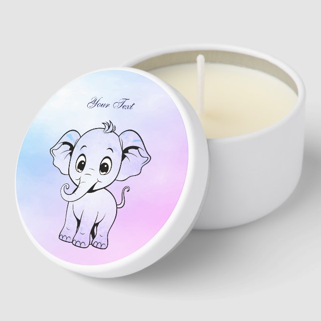 Cute Elephant Mini Candle Favors (Corner)