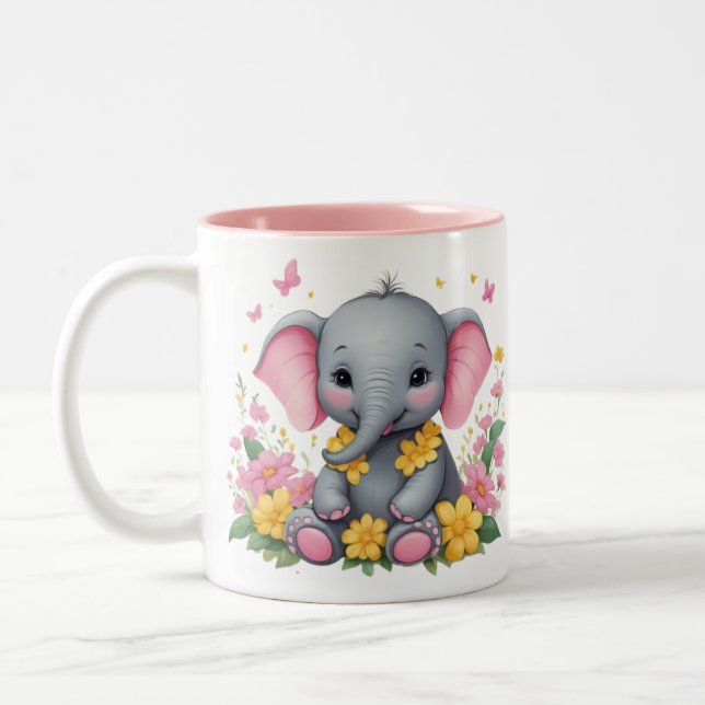 Cute Elephant Mug (Left)