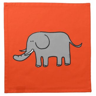 Cute elephant printed napkins