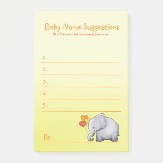 post it notes with names