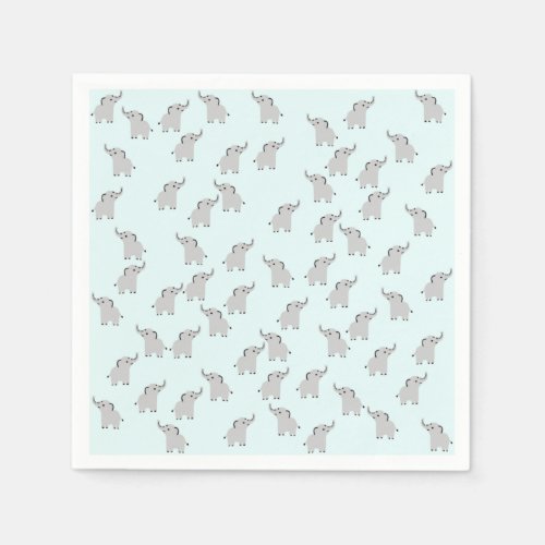 Cute Elephant Paper Napkins