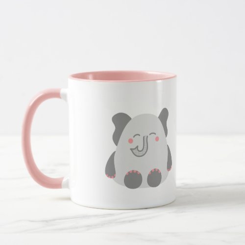 Cute elephant personalized mug